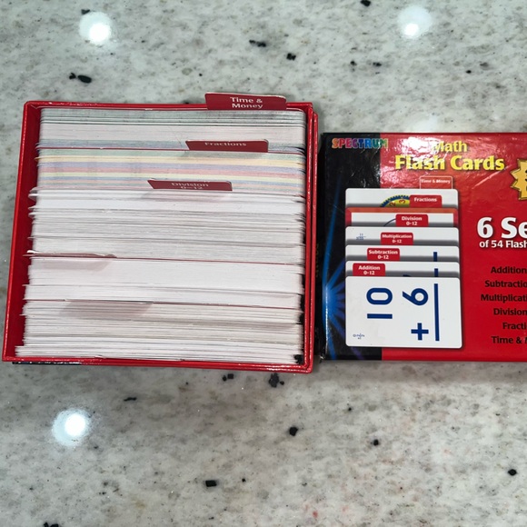 Math Flash Cards - Red - Picture 8 of 8